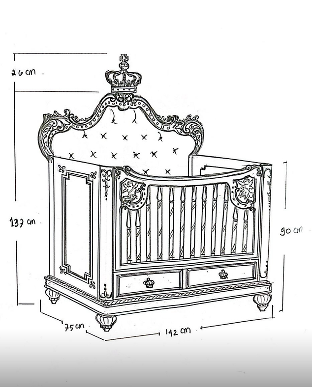 The Crown Cherub Mini Cot
