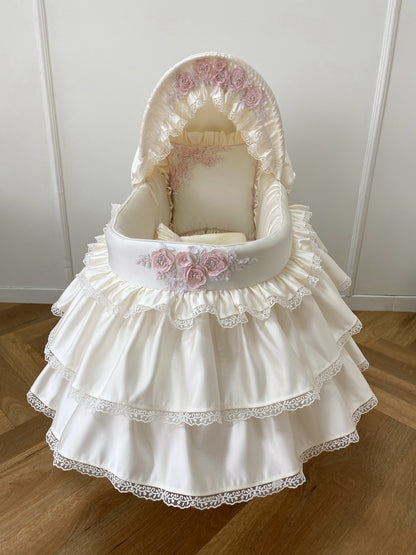 Hooded Layered Skirt Moses Basket