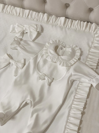 Tulle Swiss Dot 4-Piece Set