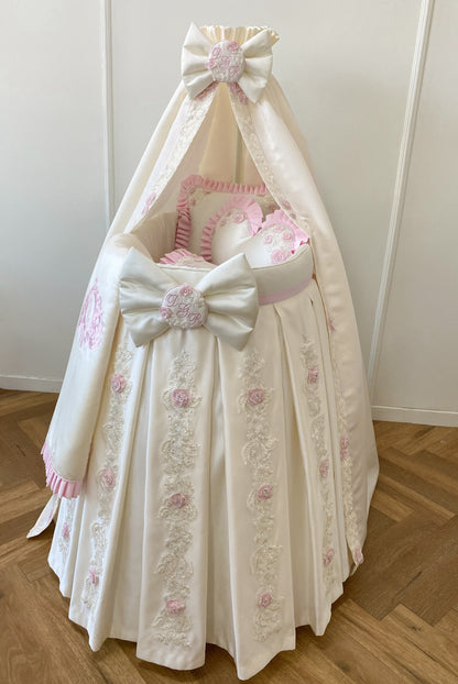 Floor Length Canopy Lace Crib