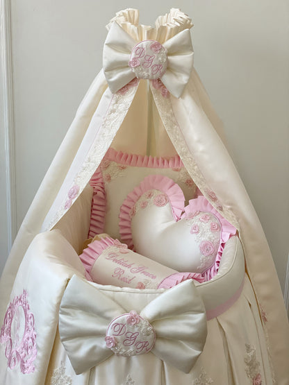 Floor Length Canopy Lace Crib