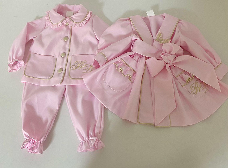 Girls Luxury Pyjamas & Gown Set