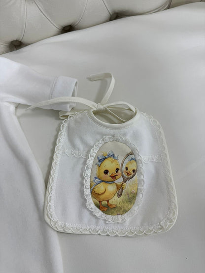 Easter Duckling Classic Originals Baby Grow and Bib