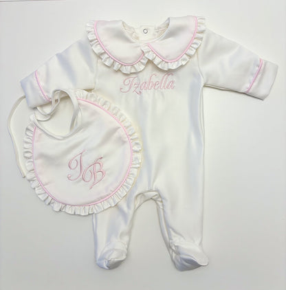 Luxury Baby Grow and Bib