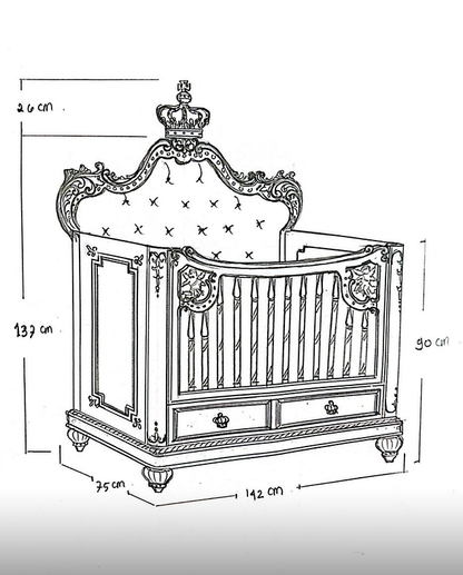 The Crown Cherub Mini Cot