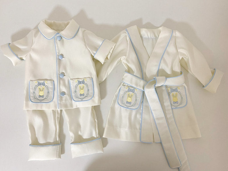 Easter Bunny Boys Pyjamas & Gown Set