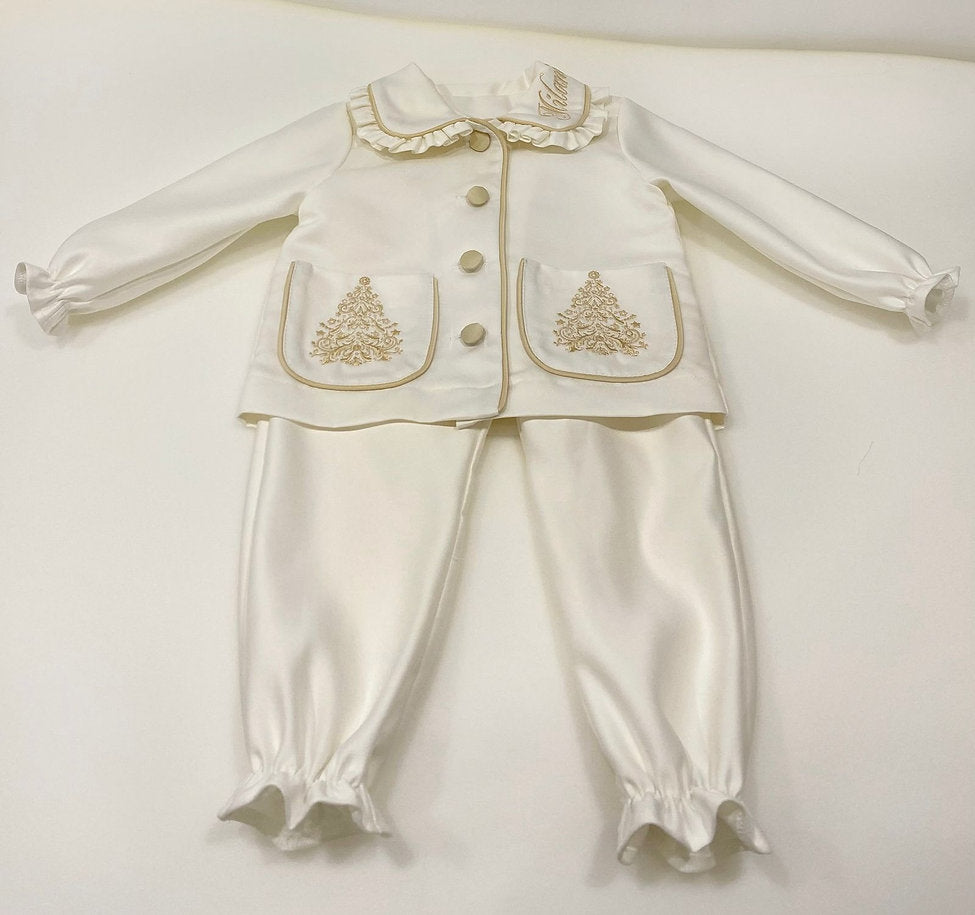 Girls Christmas Pyjamas Premium Silk