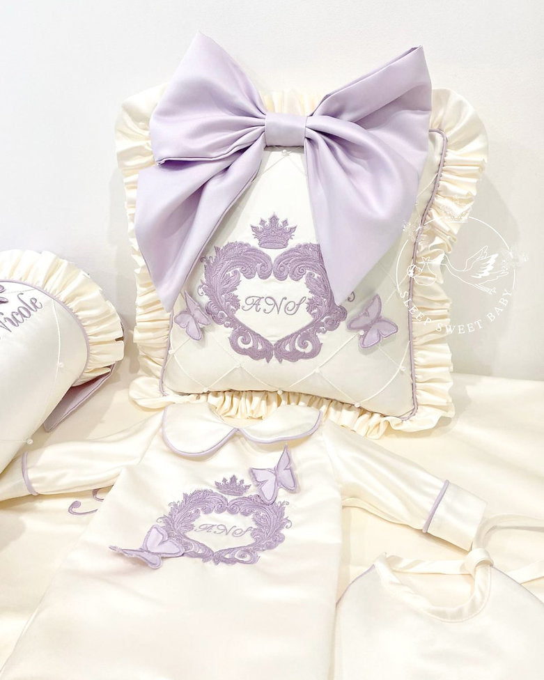 Lilac Butterfly Premium Silk Set