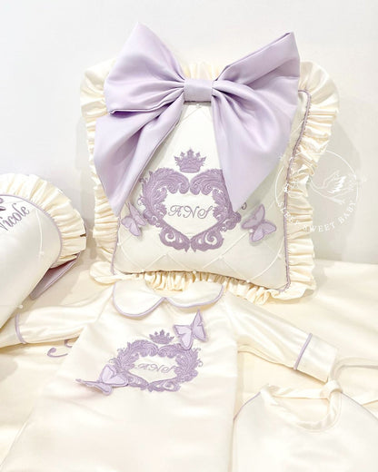 Lilac Butterfly Premium Silk Set