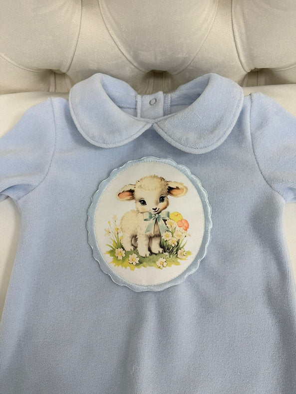 Easter Lamb Classic Originals Baby Grow and Bib
