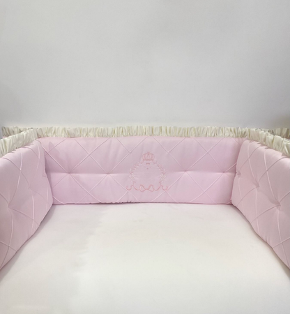 Bespoke Luxury Cot Bumpers x3 Sides
