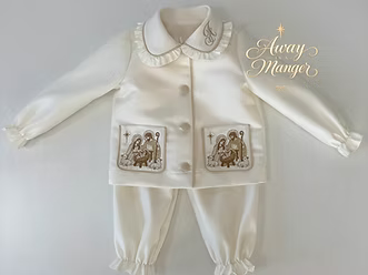 Away in a Manger Pyjamas and Gown Set Younger Girls