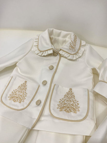 Girls Christmas Pyjamas Premium Silk