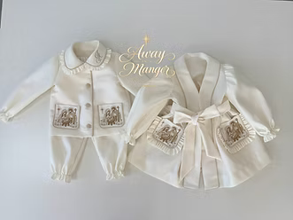 Away in a Manger Pyjamas and Gown Set Younger Girls