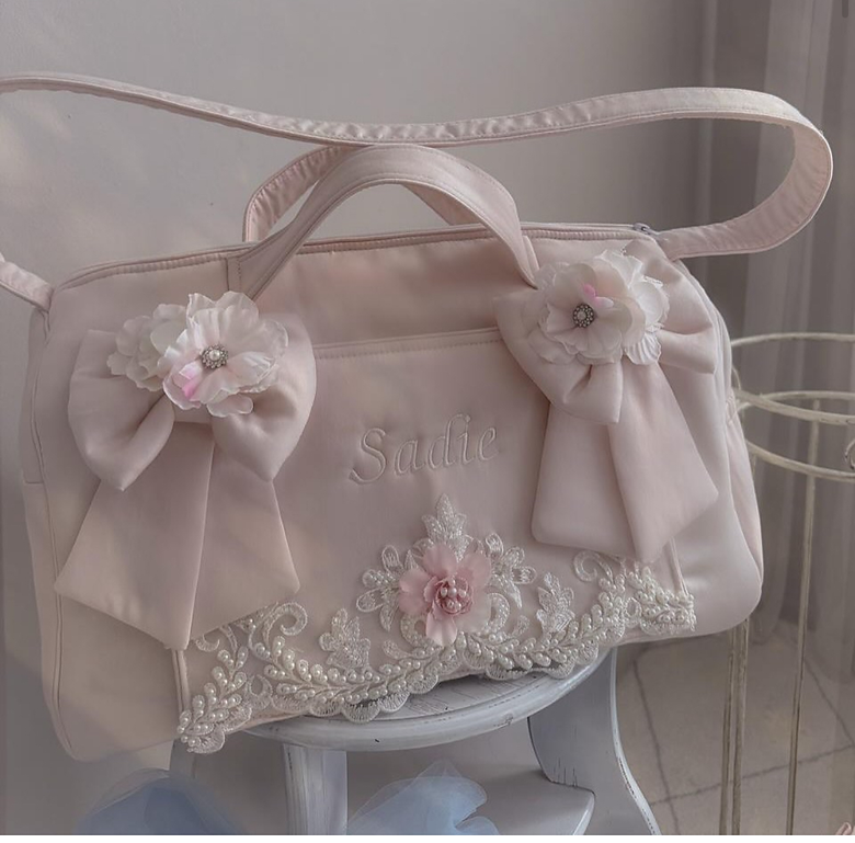 Baby Changing Bag (with added lace detail)