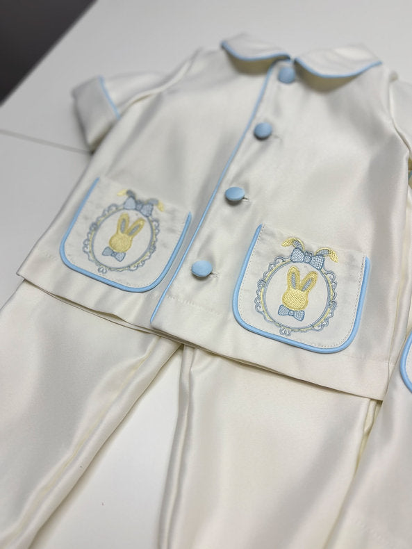 Easter Bunny Boys Pyjamas & Gown Set