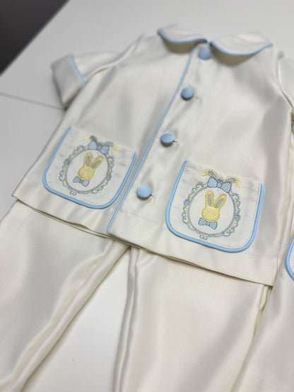 Easter Bunny Boys Pyjamas & Gown Set