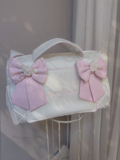 Baby Changing Bag (with added lace detail)