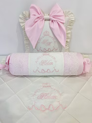 Cream and Pink Set-Vintage Lace