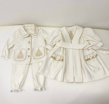 Girls Christmas Premium Pyjamas & Gown Set
