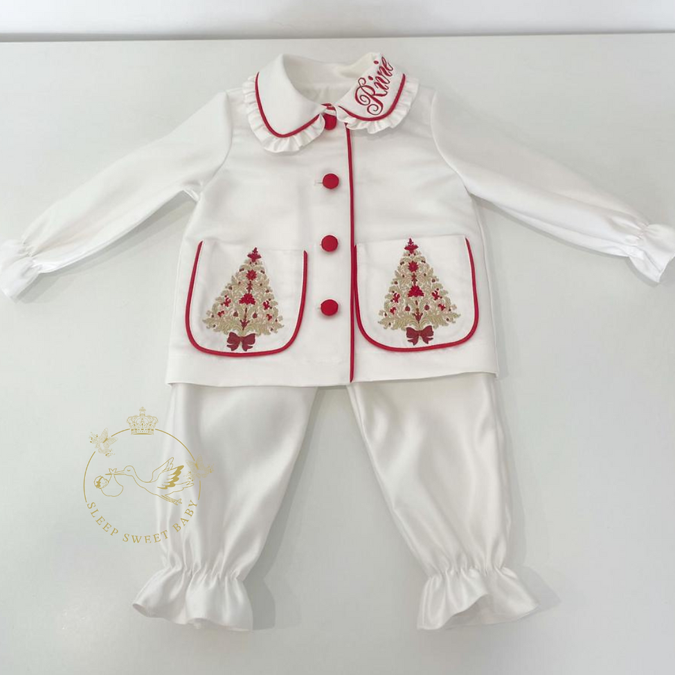 Girls Christmas Pyjamas Premium Silk