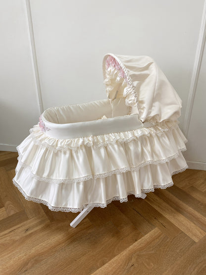 Hooded Layered Skirt Moses Basket