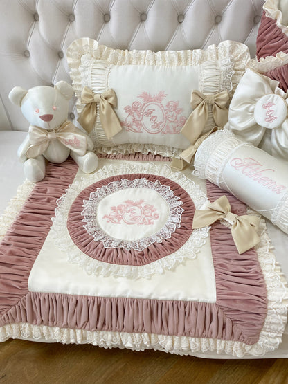 Velour Vintage Cherub 7-Piece Set
