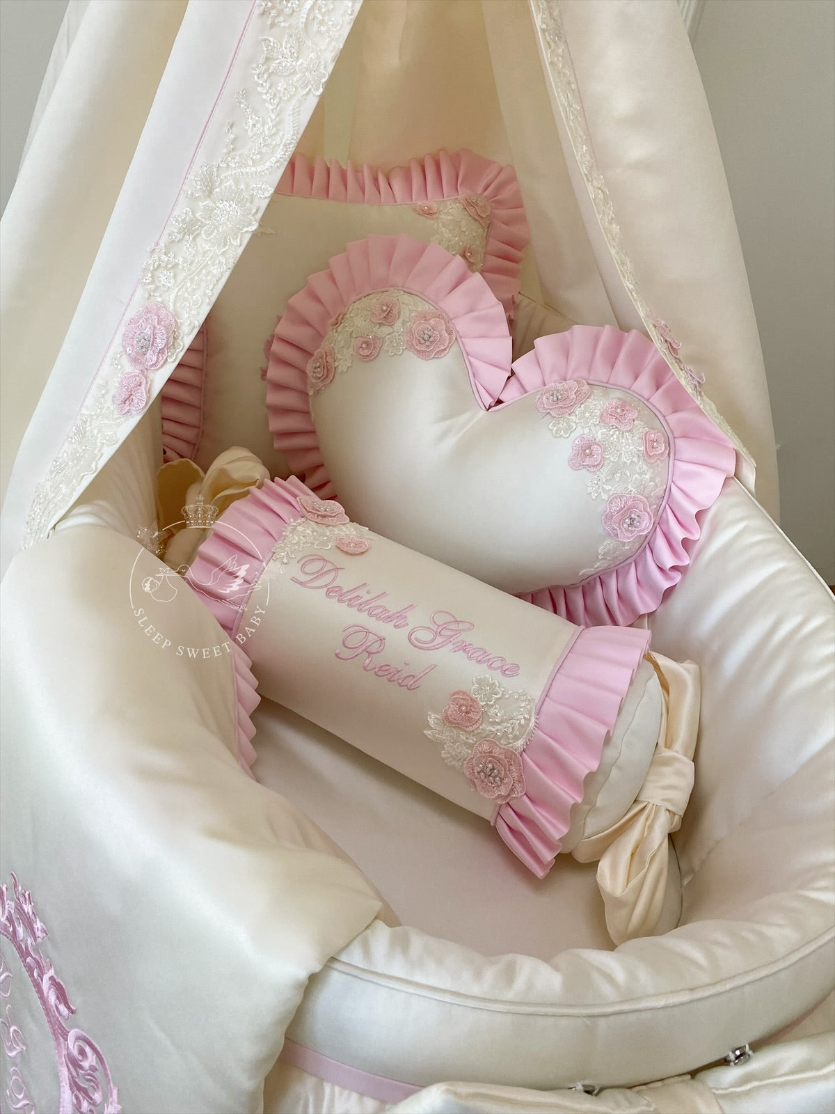 Floor Length Canopy Lace Crib