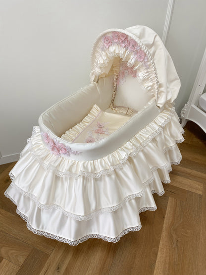 Hooded Layered Skirt Moses Basket