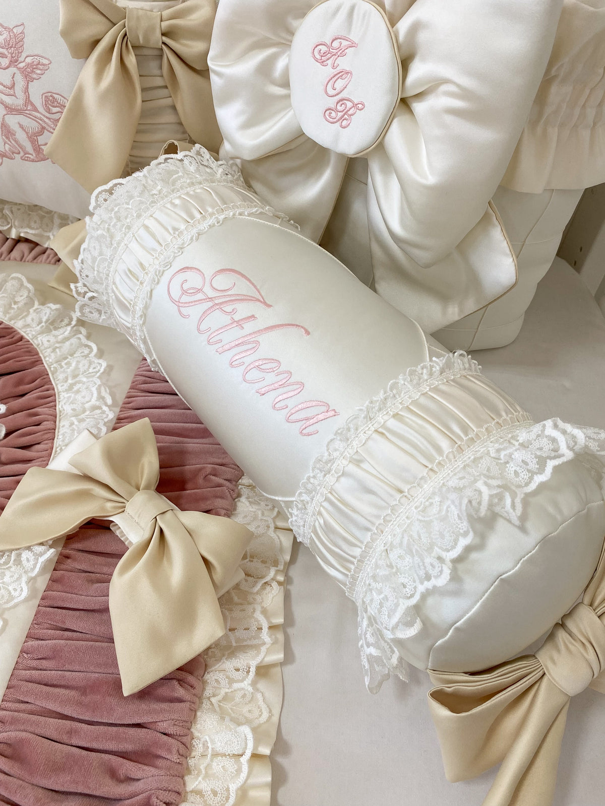 Velour Vintage Cherub 7-Piece Set